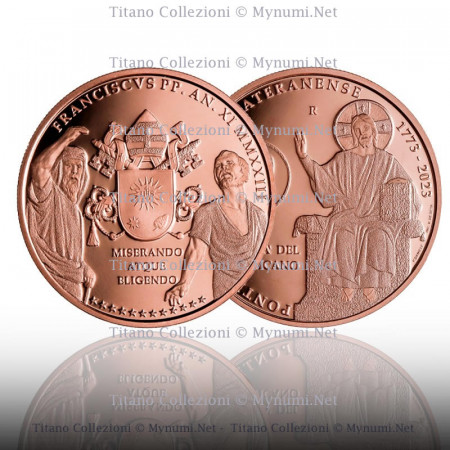 2023 * 20 Euro Cobre VATICANO "250 Aniversario de la Fundación de la Pontificia Universidad Lateranense" PROOF – Caja