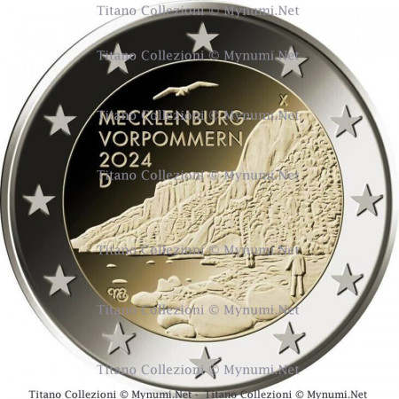 2024 * 2 Euro ALEMANIA "Estado de Mecklenburgo -Pomerania Occidental - Königsstuhl" (2/16) UNC