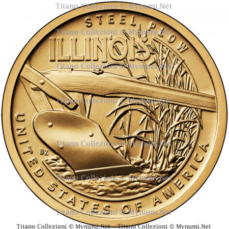 2024 * 1 Dólar Estados Unidos "American Innovation - Illinois - Steel Plow" UNC