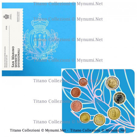2024 * SAN MARINO Cartera Oficial Euro "Escudo de Armas Libertas" FDC