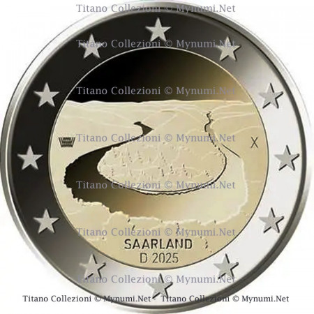 2025 * 2 Euro ALEMANIA "La Presidencia del Sarre en el Bundesrat" UNC