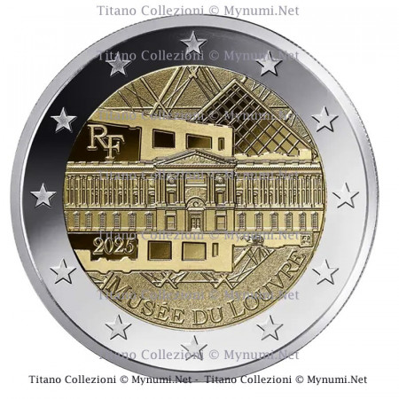 2025 * 2 Euro FRANCIA "Museo del Louvre" FDC