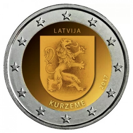 2017 * 2 Euro LETONIA "Región de Kurzeme" (2/4) UNC