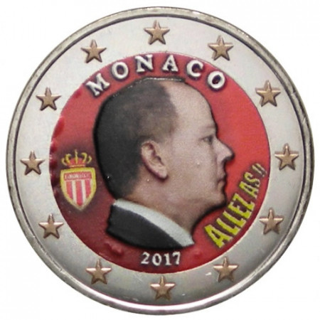 2017 * 2 Euro MONACO "Alberto II" Colorido