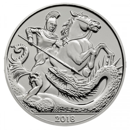 2018 * 5 Pounds Gran Bretaña "Elizabeth II - Prince George of Cambridge" FDC