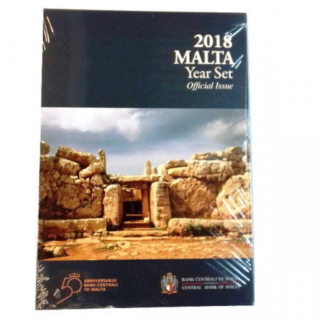 2018 * MALTA Cartera Oficial Euro "Temple de Mnajdra" FDC