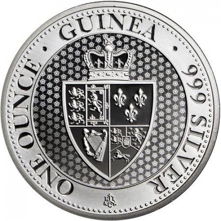 2018 * 1 Pound Plata 1 OZ Saint Helena "Spade Guinea Shield" FDC
