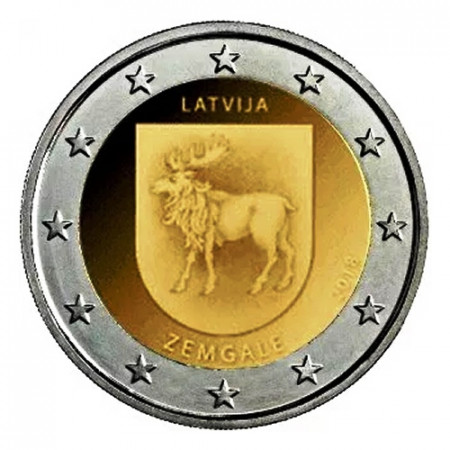 2018 * 2 Euro LETONIA "Región de Zemgale" (4/4) UNC