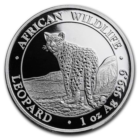 2018 * 100 Shillings Plata 1 OZ Somalia "Leopard" FDC