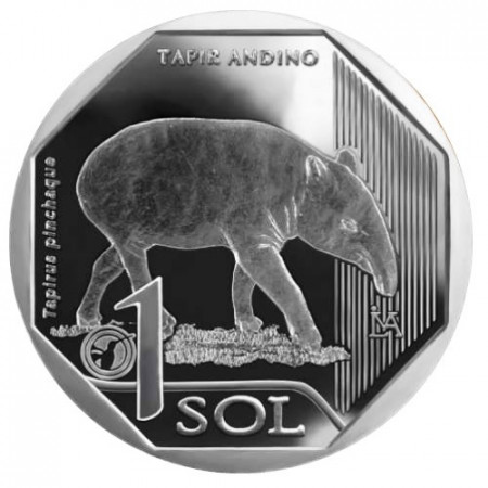 2018 * 1 Sol Perú "Mountain Tapir" UNC