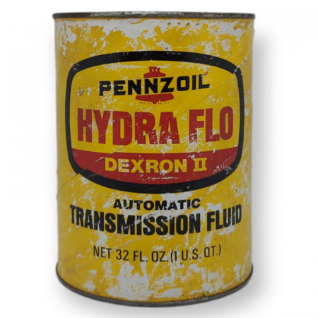 1970ca * Lata de Aceite Motor "PENNZOIL - Hydra Flo Dexron II" Completo (B)