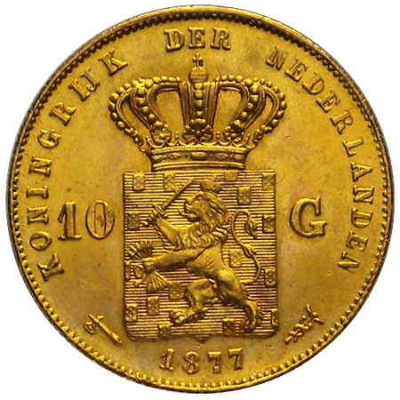 1877 * 10 gulden Olanda marengo d'oro