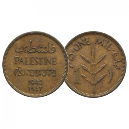 1942 * 1 Mil Palestina "Mandato Británico" (KM 1) EBC
