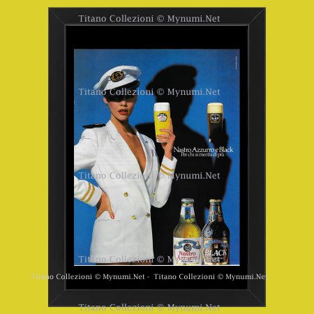 Anos 80 * Anuncio Original "Nastro Azzurro - INTERMARCO FARNER, Black, Per Chi Si Merita di Più" Cornisa