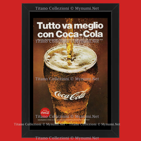 Anos 60 * Anuncio Original "Coca-Cola, Tutto Va Meglio, Tipo 2" Cornisa