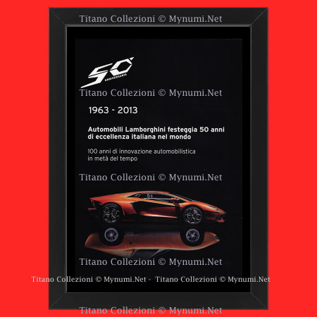 Anos 00 * Anuncio Original "Lamborghini, 50 Anni di Eccellenza Italiana nel Mondo" Cornisa