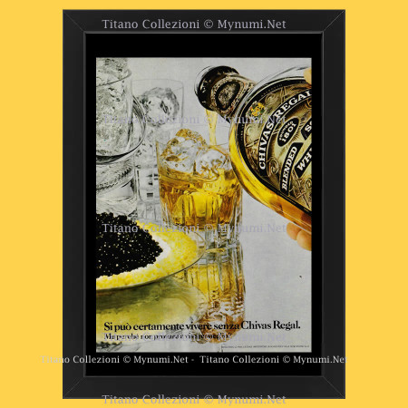 Anos 70 * Anuncio Original "Chivas Regal, Whysky e Caviale" Cornisa