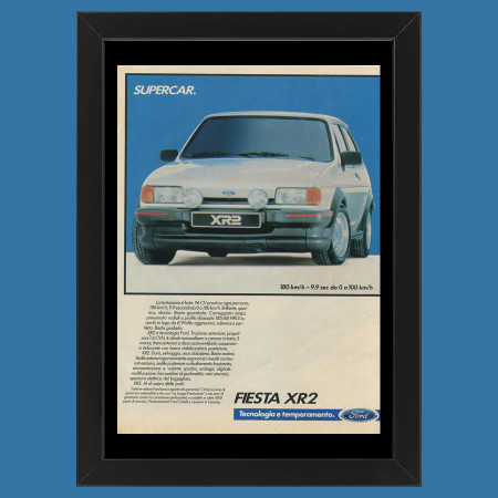 Anos 80 * Anuncio Original "Ford, Fiesta XR2" Cornisa
