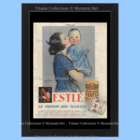 Anos 30 * Anuncio Original "Nestlé - BARRIBAL, Farine Lactée, le Trésor des Mamans" Cornisa
