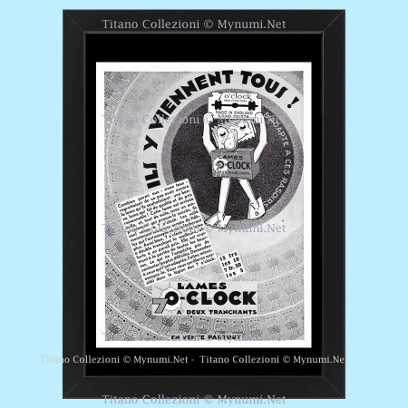 Anos 30 * Anuncio Original "7 o'clock, Lama da Barba, Ils y Viennent Tous" Cornisa