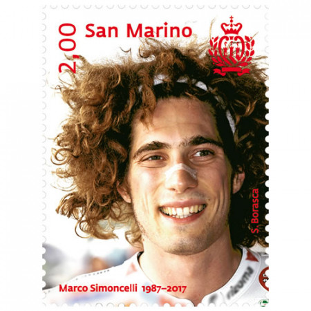 2017 * Sello San Marino 2 Euro Santos "Marco Simoncelli" SC
