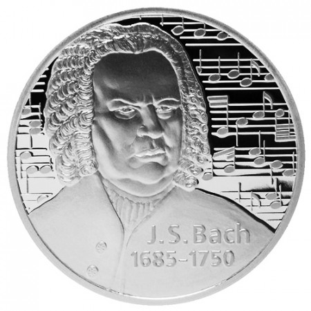 2010 * Troy Ounce 1 OZ Onza Plata "LEV - Bach with Notes" FDC