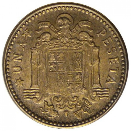 1947 (53) * 1 Peseta Espana "Francisco Franco - Caudillo" (KM 775)  MBC+