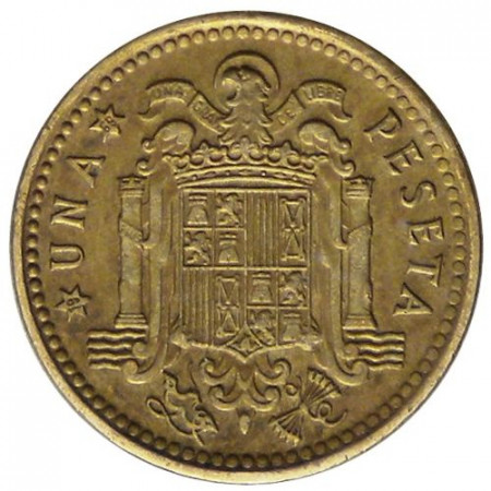 AV (1966-75) * 1 Peseta Espana "Francisco Franco – Caudillo" (KM 796) MBC-CIRC