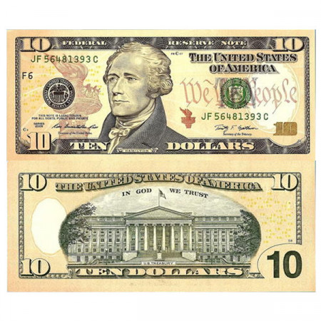 2009 * Billete Estados Unidos 10 Dólares "F6 - Atlanta" (p532) SC