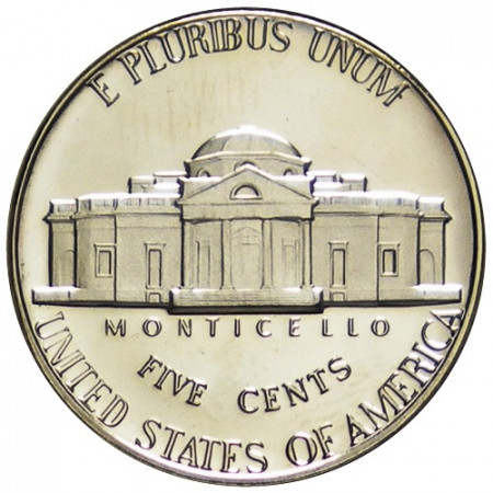 1976 S * 5 Cents Níquel de Dólar Estados Unidos U.S. "Monticello" (KM A192) PROOF
