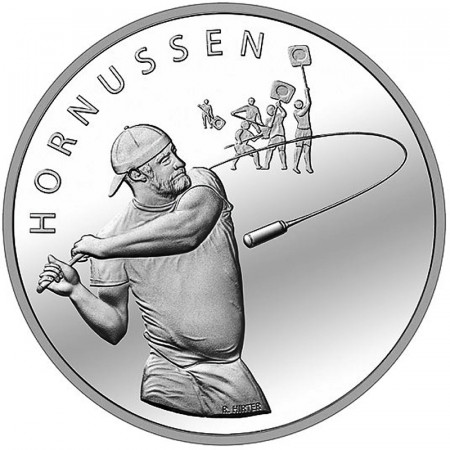 2015 * 20 Francs Plata Suiza "Hornussen" FDC