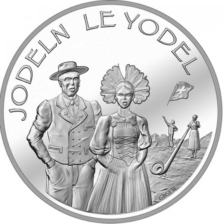 2017 * 20 Francs Plata Suiza "Yodelling" FDC