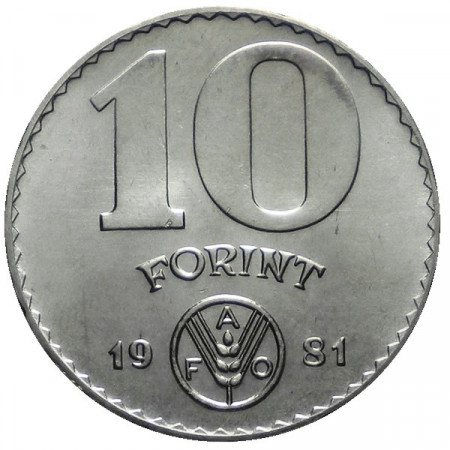 1981 * 10 Forint Hungría "Serie F.A.O."