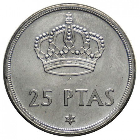 1975 (1976) * 25 Pesetas Espana "Juan Carlos I" (KM 808) SC