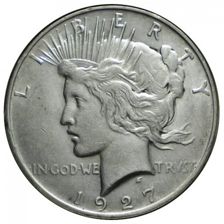 1927 D * 1 Dólar Plata Estados Unidos "Peace" Denver (KM 150) MBC+