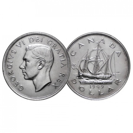 1949 * 1 Dólar Plata Canadá "Jorge VI - Newfoundland" (KM 47) EBC+