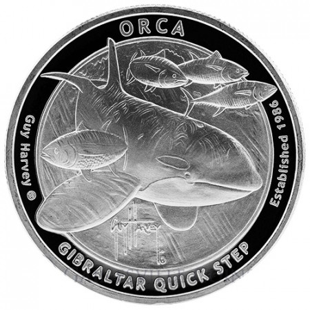2016 * Troy Ounce 1 OZ Onza Plata "Guy Harvey - Orca" FDC