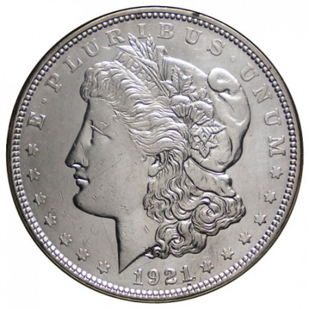 1921 D * 1 Dólar Plata Estados Unidos "Morgan" Denver (KM 110) MBC+