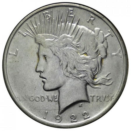 1922 D * 1 Dólar Plata Estados Unidos "Peace" Denver (KM 150) MBC+