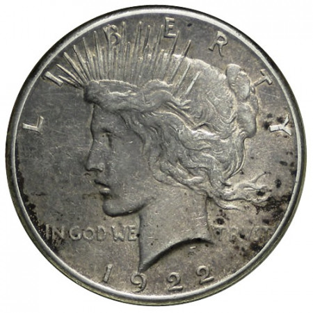 1922 S * 1 Dólar Plata Estados Unidos "Peace" San Francisco (KM 150) cMBC