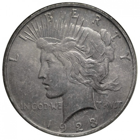 1923 D * 1 Dólar Plata Estados Unidos "Peace" Denver (KM 150) Patinado MBC+