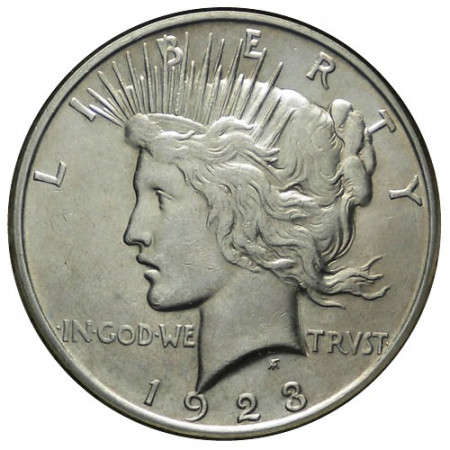 1923 D * 1 Dólar Plata Estados Unidos "Peace" Denver (KM 150) EBC