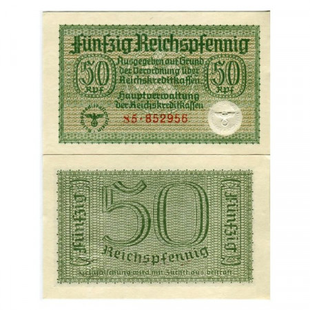 ND (1940-45) * Billete Alemania 50 Reichspfennig "Military - Territorios Alemanes Ocupados" (pR135) SC