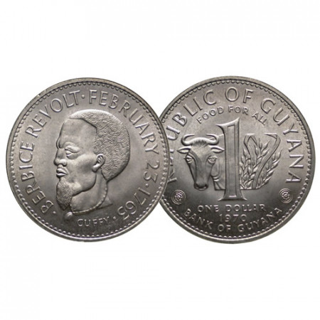 1970 * 1 Dollar Guyana "World Food Day – Serie F.A.O." (KM 36) SC