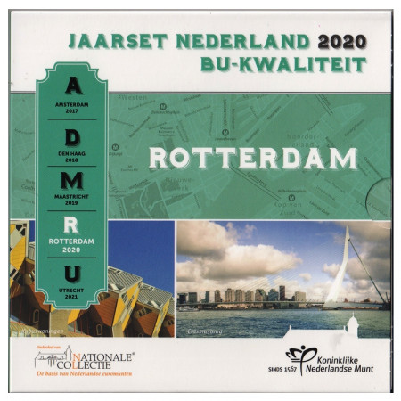2020 * Países Bajos Cartera Oficial Euro "Ciudades Holandesas - Rotterdam" FDC