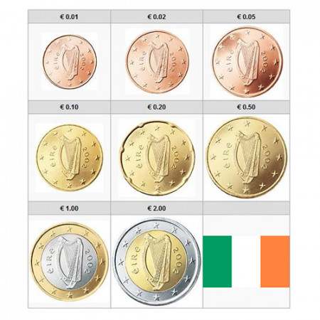 2020 * Serie 8 Monedas Euro IRLANDA FDC