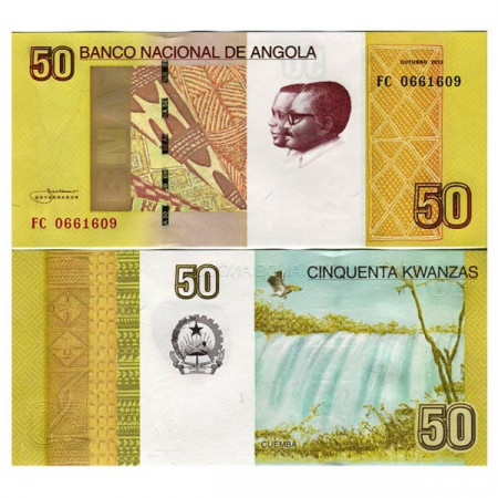 2012 * Billete Angola 50 Kwanzas "Cuemba Waterfalls" (p152) SC