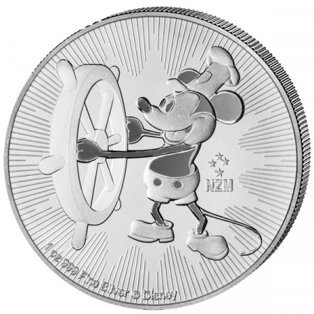 2017 * 2 Dólars Plata 1 OZ Niue - Nueva Zelanda "Mickey Mouse" FDC