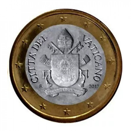2017 * 1 Euro VATICANO "Blasón de Papa Francisco" Año IV FDC