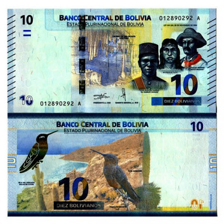 ND (2018) L1986 * Billete Bolivia 10 Bolivianos "Torotoro National Park" (pNew) SC
